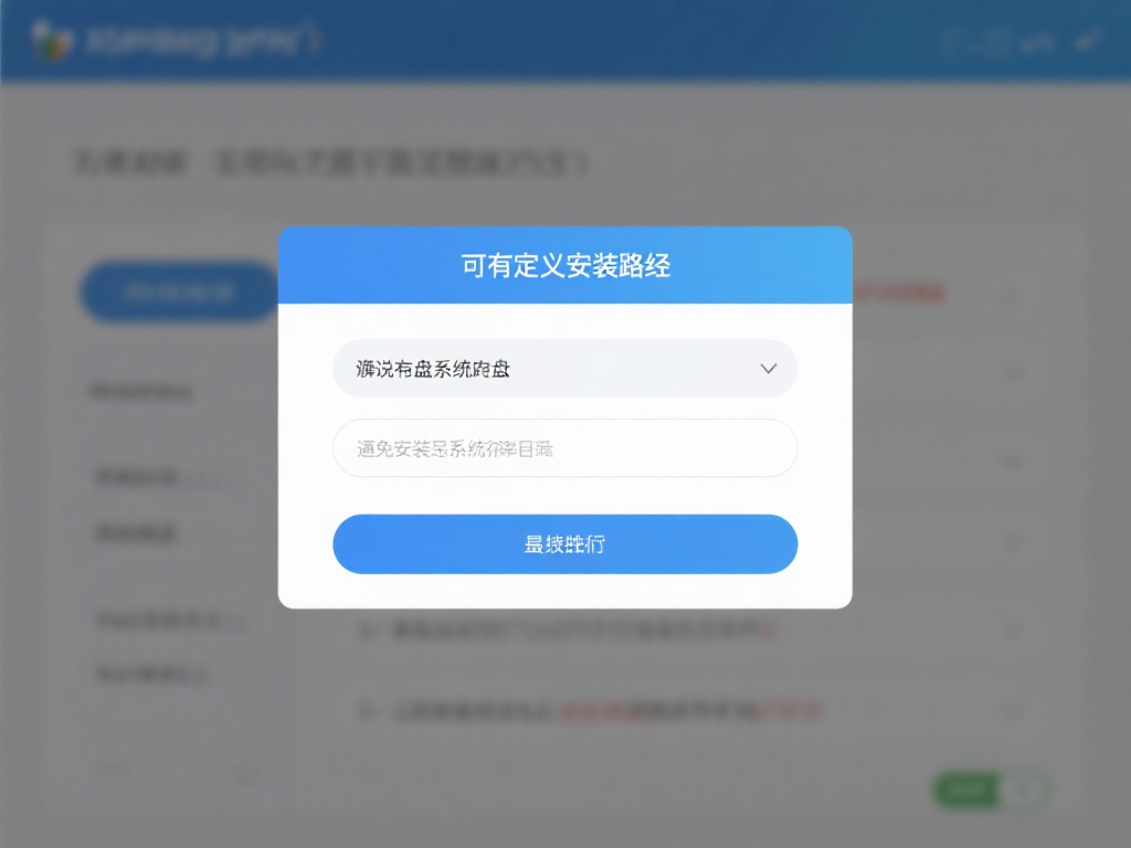 选择安装路径：如果有自定义安装路径的选项，建议选择
